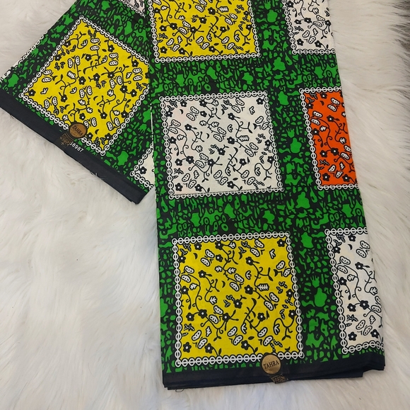 High quality 100% Africa print cotton fabric. Each Africa - Picture 11 of 16